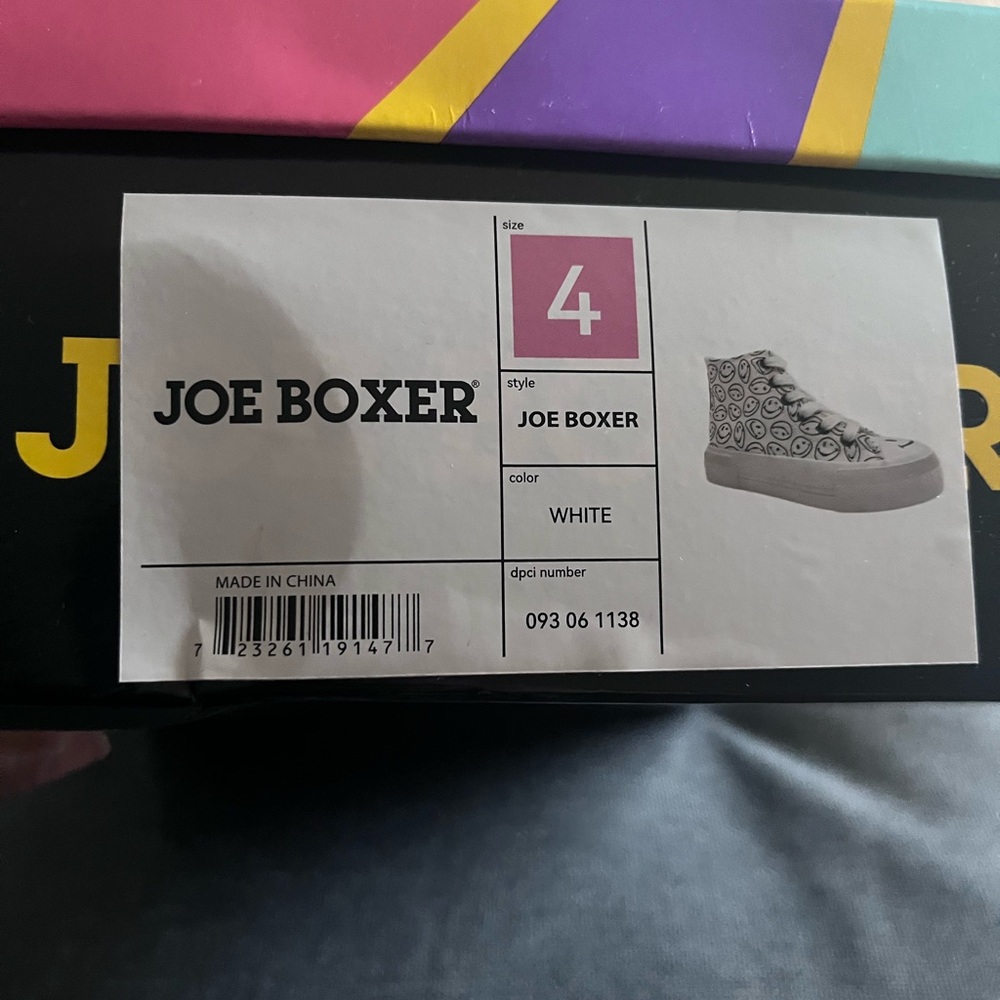 Joe Boxer White Patterned High-Tops